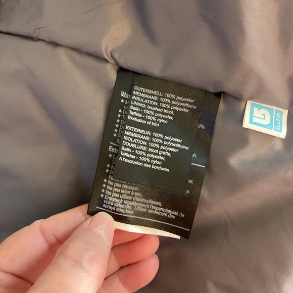 Like New Burton Black Ski/Snow Board Jacket size Small - Picture 13 of 13